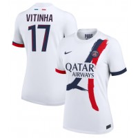 Camiseta Paris Saint-Germain Vitinha #17 Visitante Equipación para mujer 2024-25 manga corta